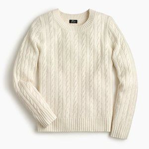 Sale! NWT J. Crew Cashmere Cable crewneck Sweater
